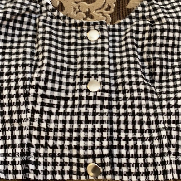 Dance & Marvel size S checkered crop top - Picture 2 of 8
